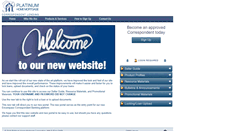 Desktop Screenshot of platinumcorrespondent.com